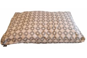 Woef Woef Hondenkussen Lounge Luxe Rondo taupe