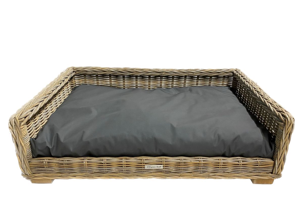 Hondenmand Rattan Riet Natural Grijs Kopen 