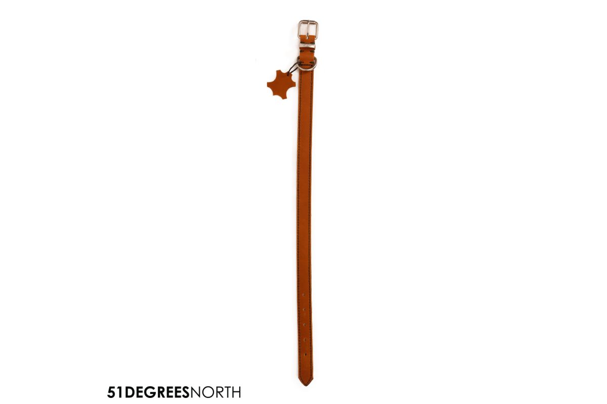 Milano - collar - contrast - cognac - 10mm x 32cm