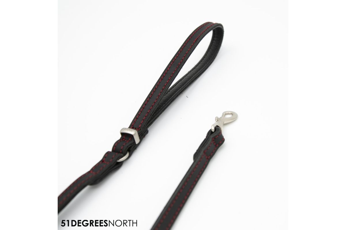 Milano - leash - contrast - black - 12mm x 120cm