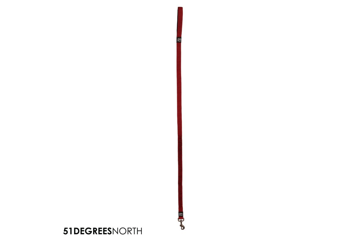 Wanderful - leash - nylon - bungee - burgundy