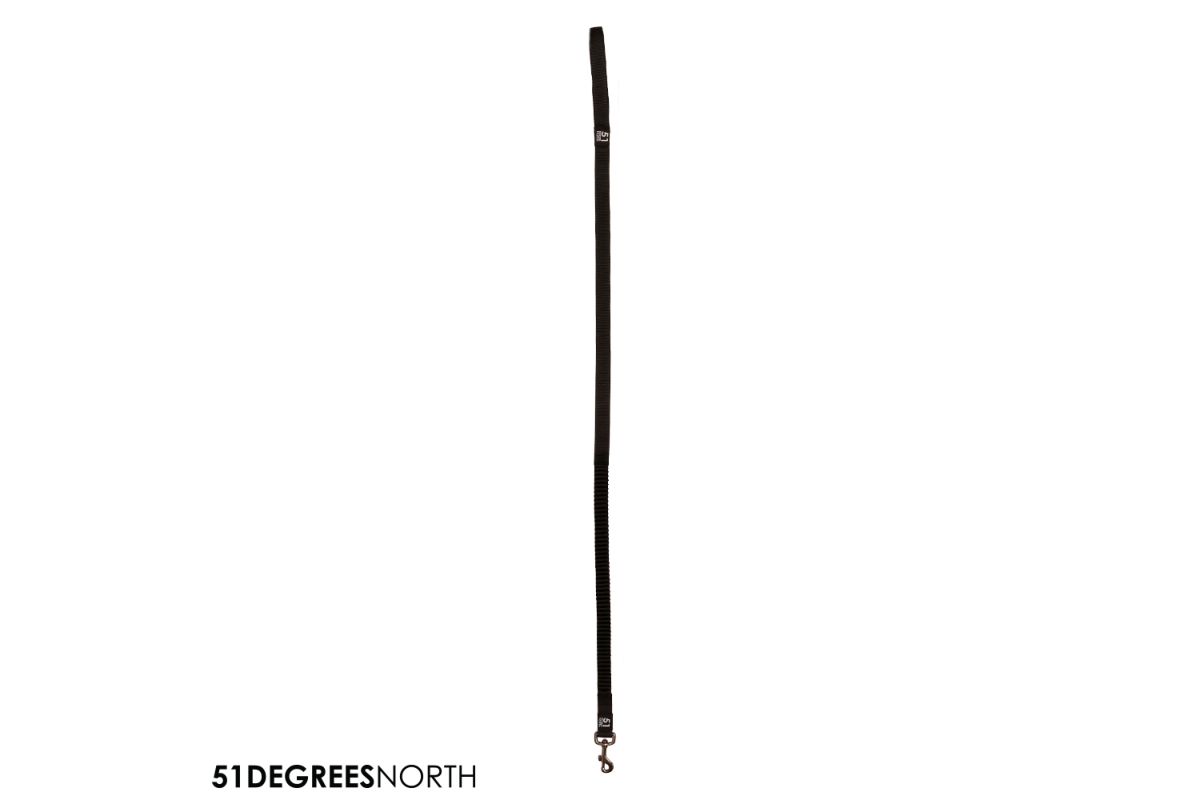 Wanderful - leash - nylon - bungee - black