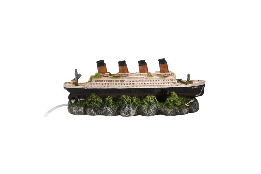 Scheepswrak Titanic met luchtsteen
