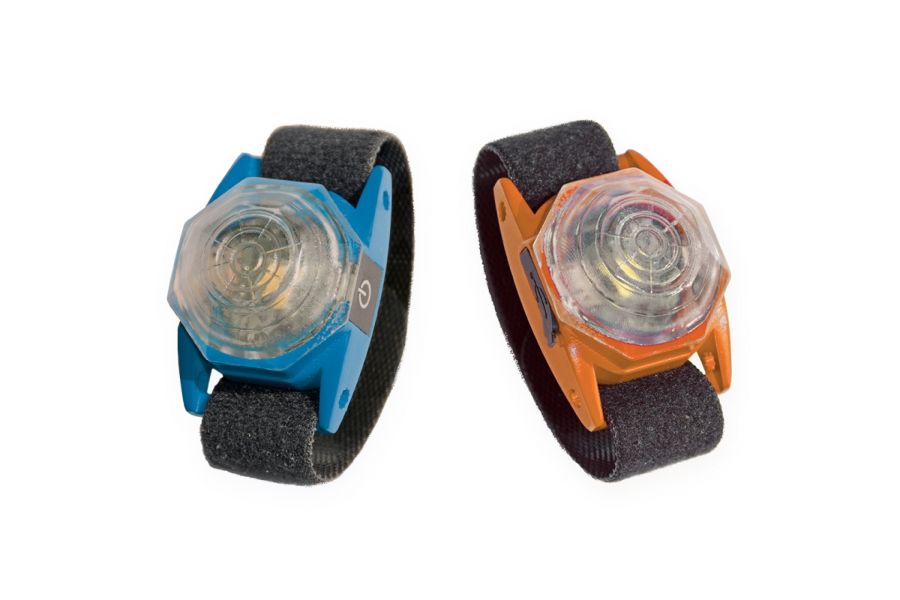 Flashlight Octa USB blauw/oranje