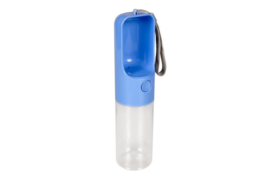 Draagbaar honden water drinkfles blauw