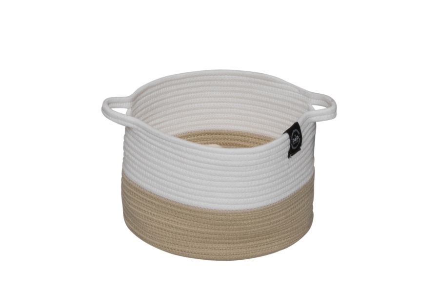 Home Collection Pet Cave Ribbon beige/wit