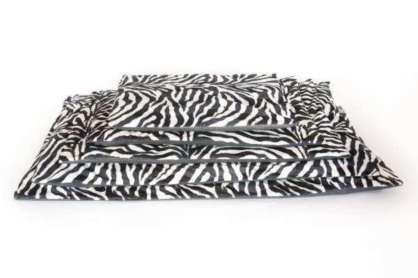 Losse hoes voor Comfort benchkussen bonfire zebra zw/wit