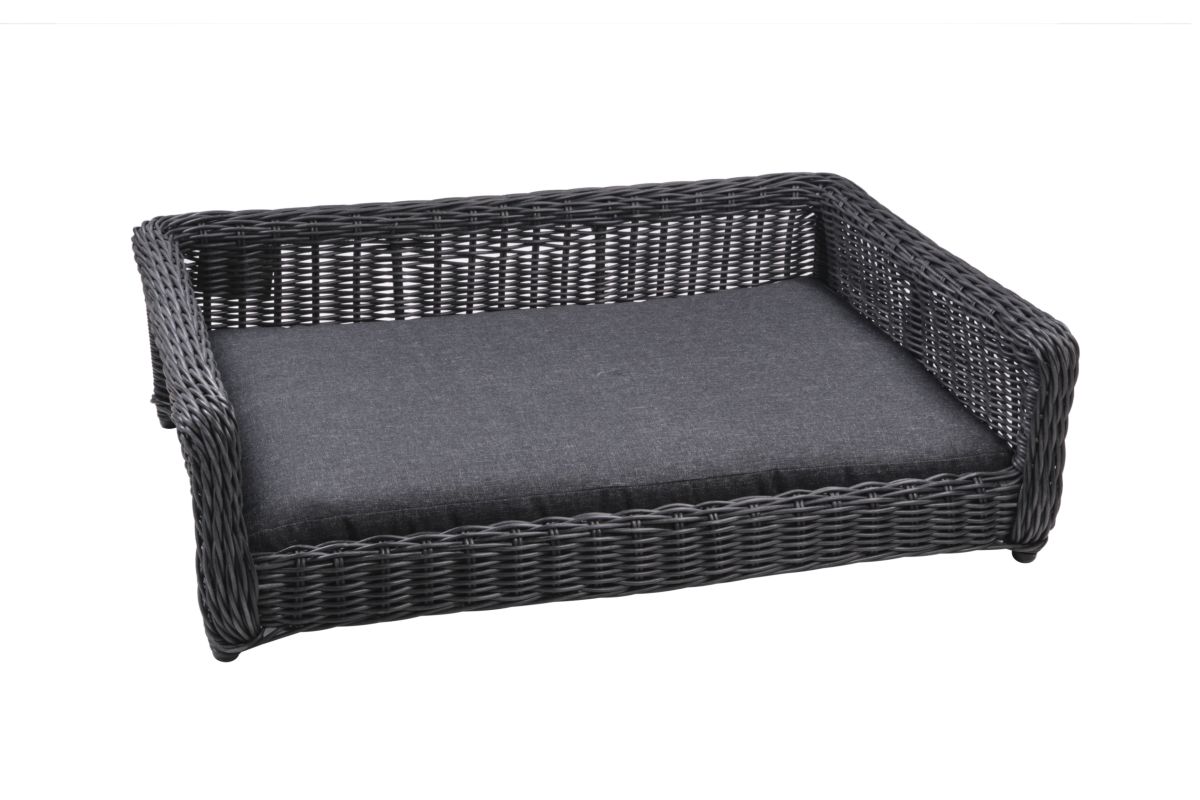 Hondenmand Comfort Kunstriet - Anthracite