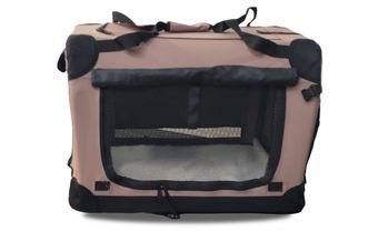 Nylon hondenbench Softcrate Premium Khaki
