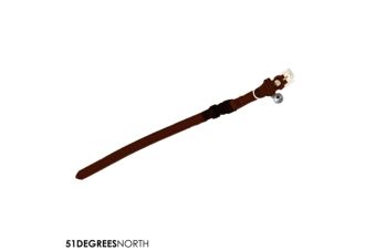 Milano - cat collar - contrast - burgundy - 10mm x 25cm