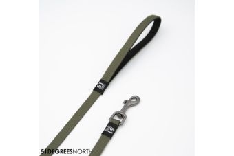 Wanderful - leash - flat - khaki - 150cmx12mm
