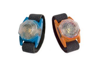 Flashlight Octa USB blauw/oranje