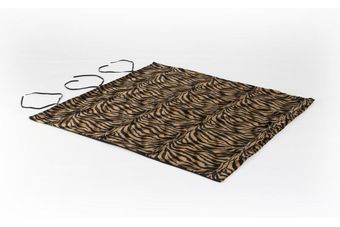 Foulard / auto kleed bonfire zebra zwart/bruin