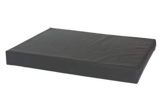 Losse hoes hondenbed/matras Leatherlook antraciet