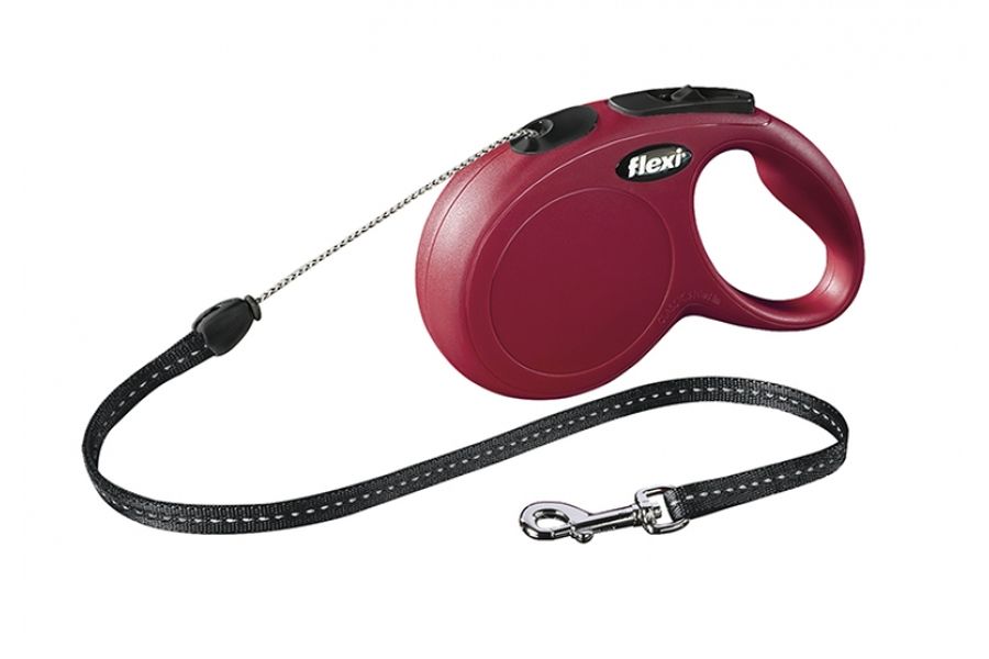 Flexi new classic touw s/8m rood